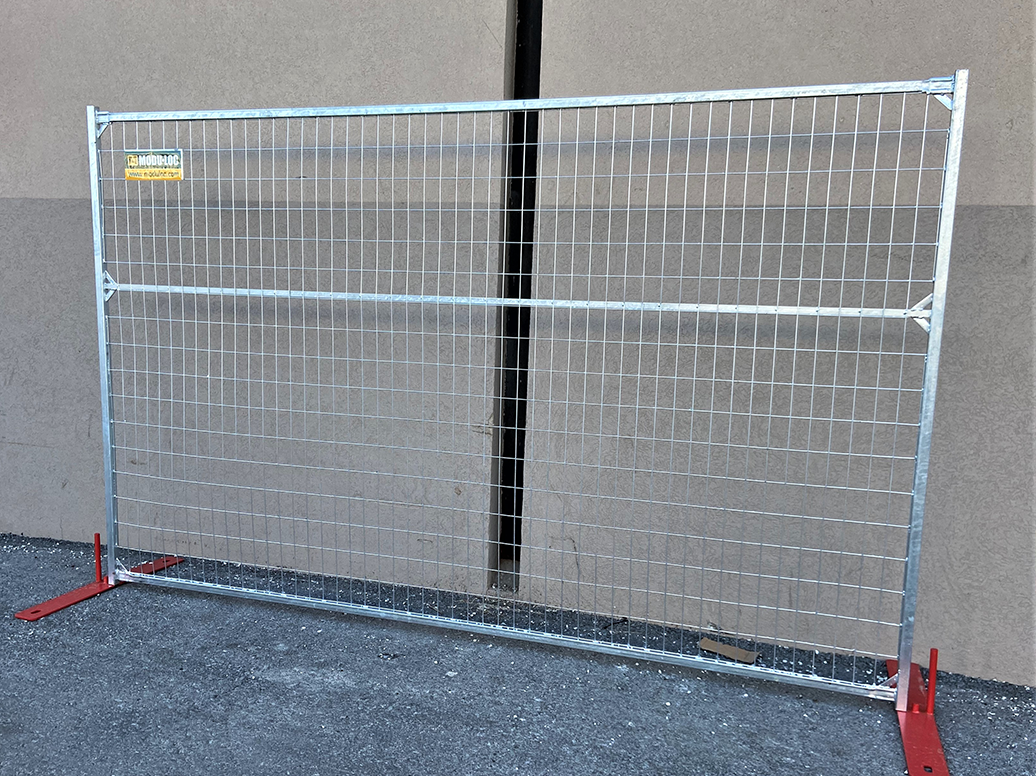 Panneaux de clôture en acier galvanisé de 6 pi